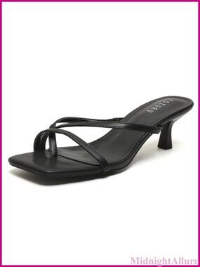Womens Kitten Heel Thong Sandals Square Open Toe Dressy Summer Flip Flops